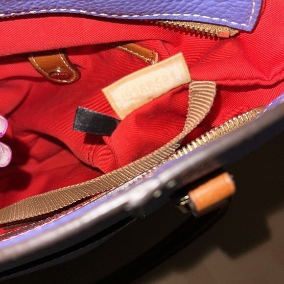 Dooney & Bourke Lexington Blue Pebbled Leather Tote Shoulder Bag - Picture 16 of 16